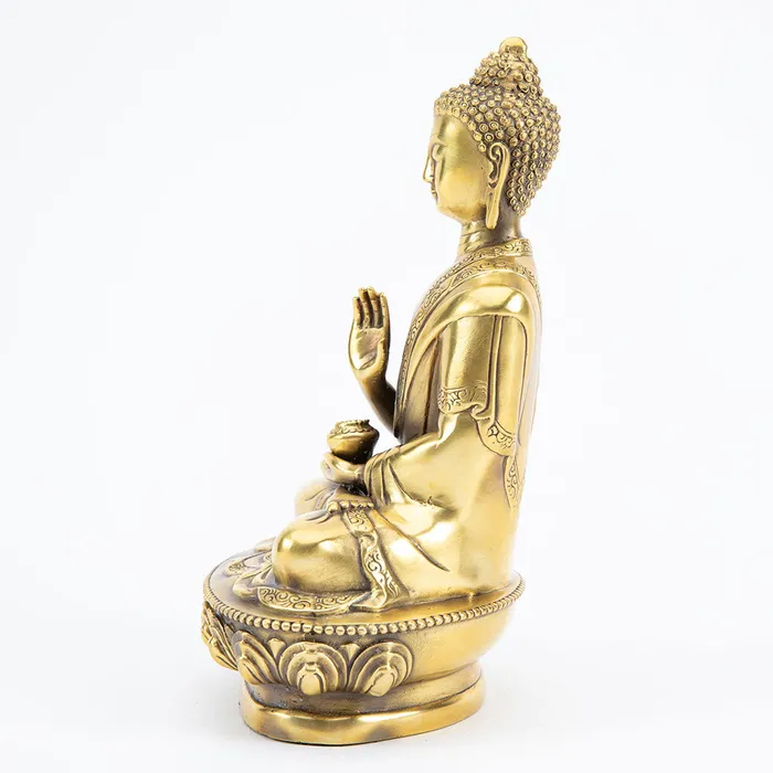 Bronze Praying Buddha Statue Eastern Elm Earrings