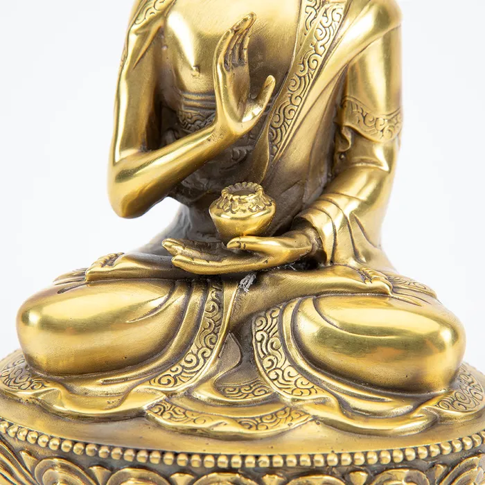 Bronze Praying Buddha Statue Eastern Elm Earrings