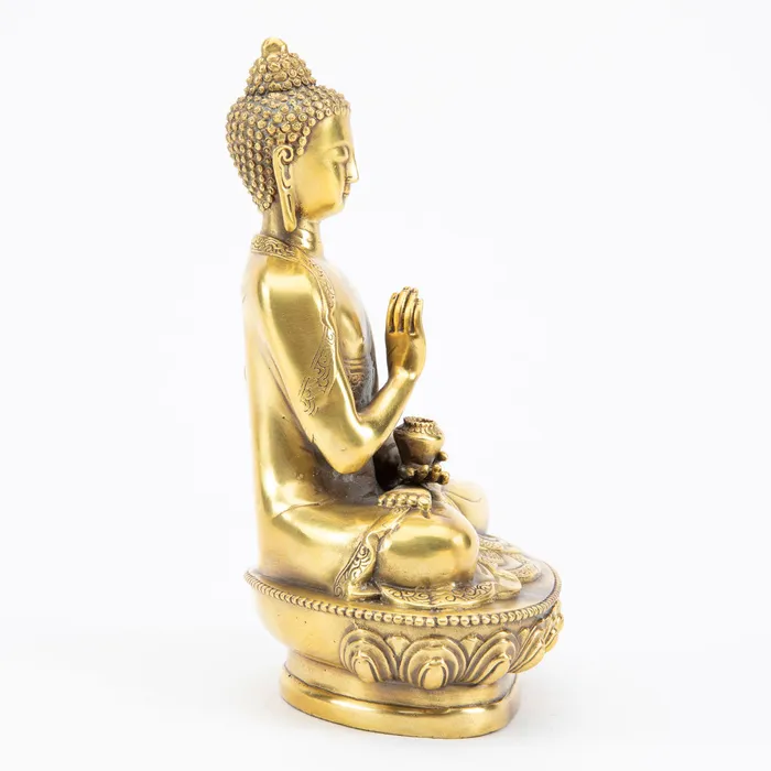 Bronze Praying Buddha Statue Eastern Elm Earrings