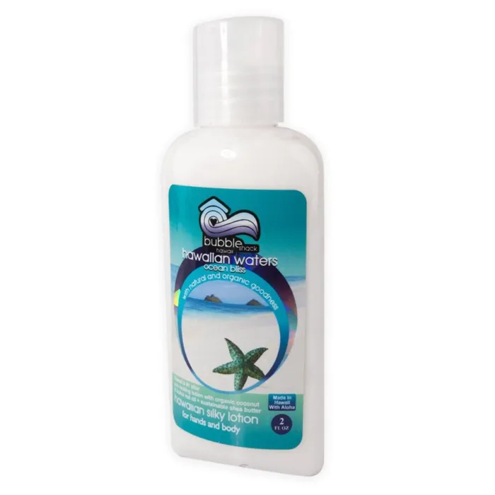 BUBBLESHACK Bubble Shack Hawaiian Waters Mini Lotion Loofah Soap Gift Set Earrings