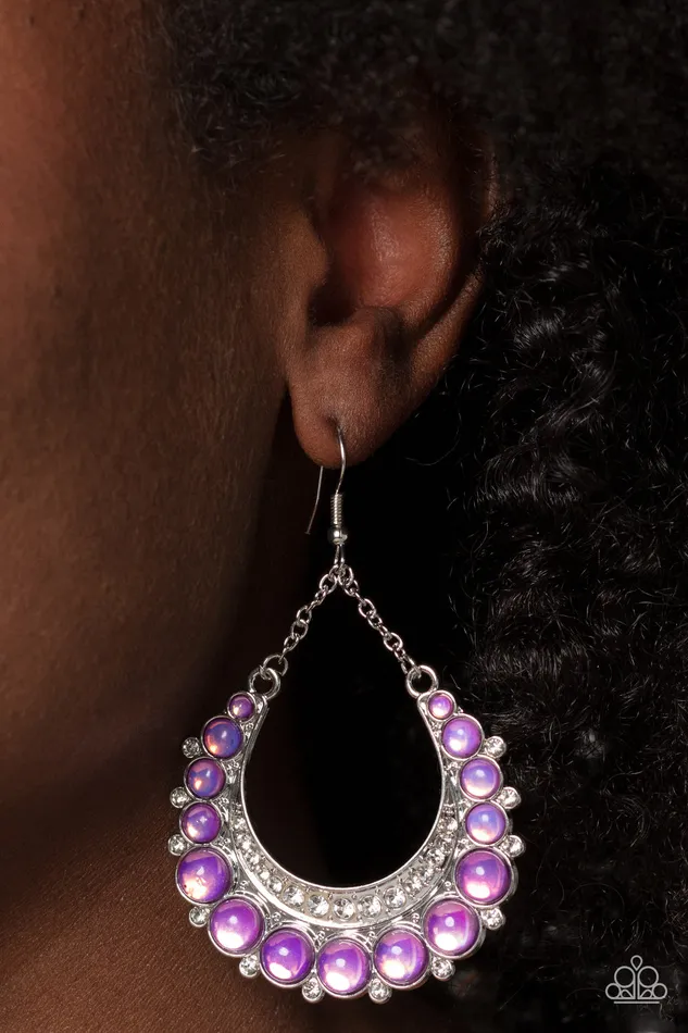 Bubbly Bling Purple Paparazzi Accessories Earrings