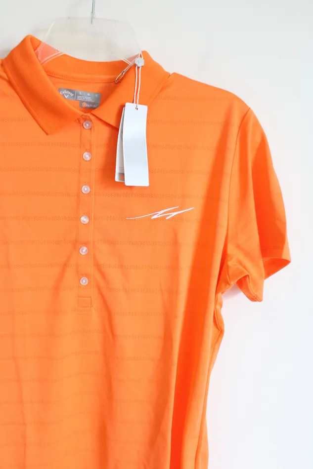 Callaway Earrings NEW Callaway OptiDri Manheim Auto Auction Orange Tee L