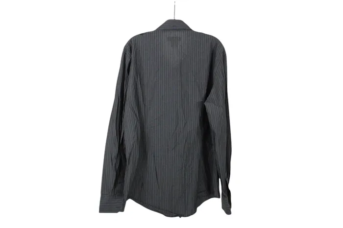 Calvin Klein Jeans Gray Striped Shirt L Calvin Klein Earrings