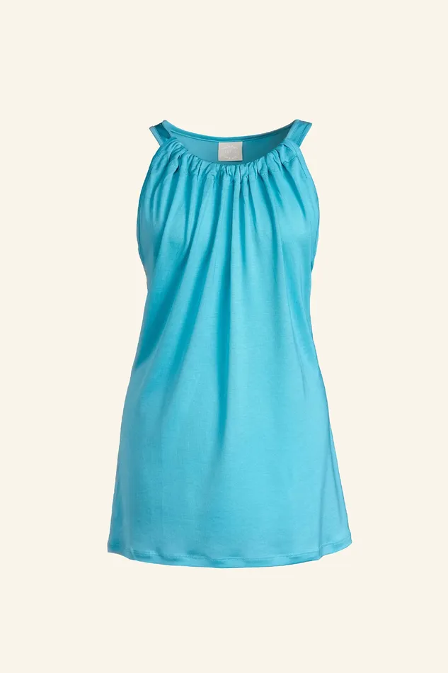 CAMILLE jersey top aqua justineleconte1 Earrings