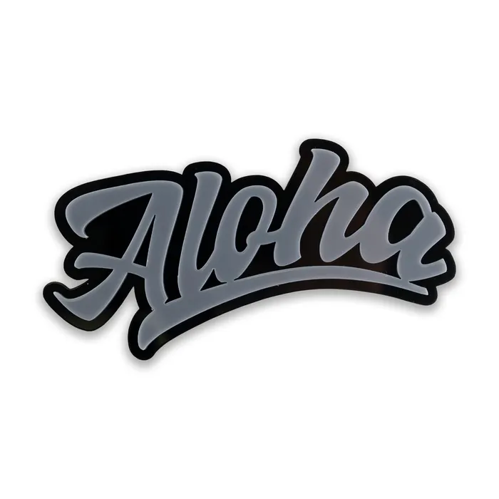 Car Decal New Aloha GreyBlack ISLANDSILVER Rings