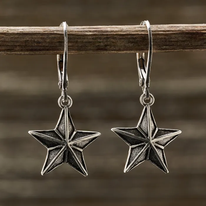 Chadds Ford Jewelry Earrings Vintage Barn Star Leverback Earrings