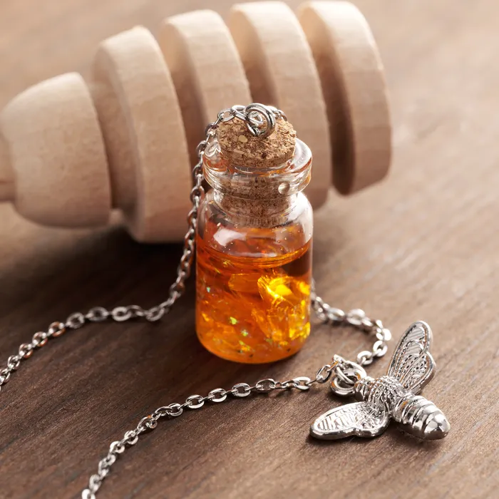 Chadds Ford Jewelry Necklaces Honey Jar Bee Necklace