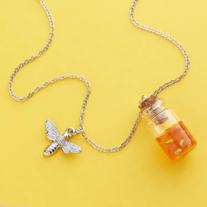 Chadds Ford Jewelry Necklaces Honey Jar Bee Necklace