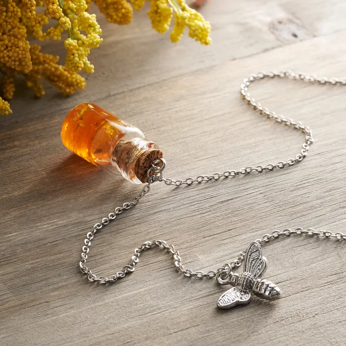 Chadds Ford Jewelry Necklaces Honey Jar Bee Necklace