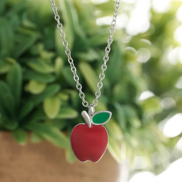 Chadds Ford Jewelry Necklaces Little Apple Necklace