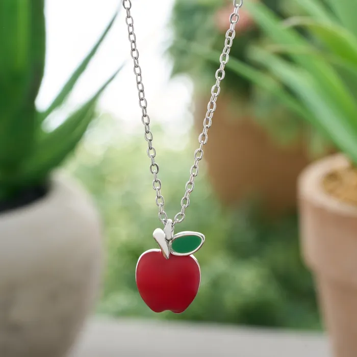Chadds Ford Jewelry Necklaces Little Apple Necklace