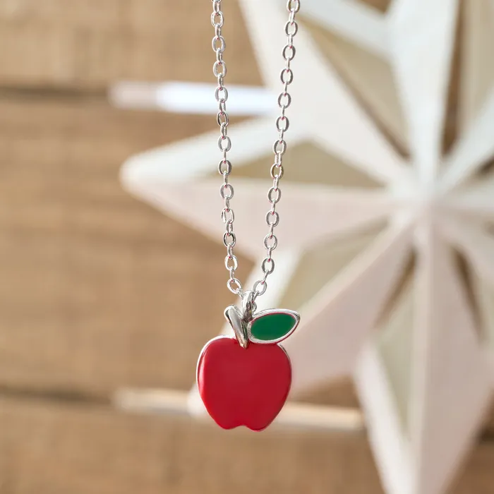 Chadds Ford Jewelry Necklaces Little Apple Necklace