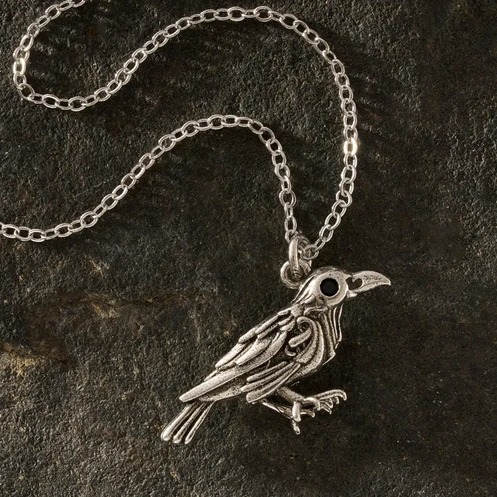 Chadds Ford Jewelry Necklaces Nevermore Raven Necklace