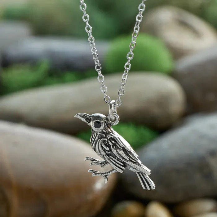Chadds Ford Jewelry Necklaces Nevermore Raven Necklace