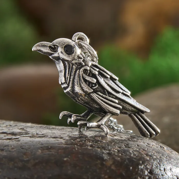 Chadds Ford Jewelry Necklaces Nevermore Raven Necklace