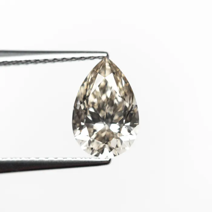 Champagne Brilliant Diamond 150ct Pear Misfit Diamonds Earrings