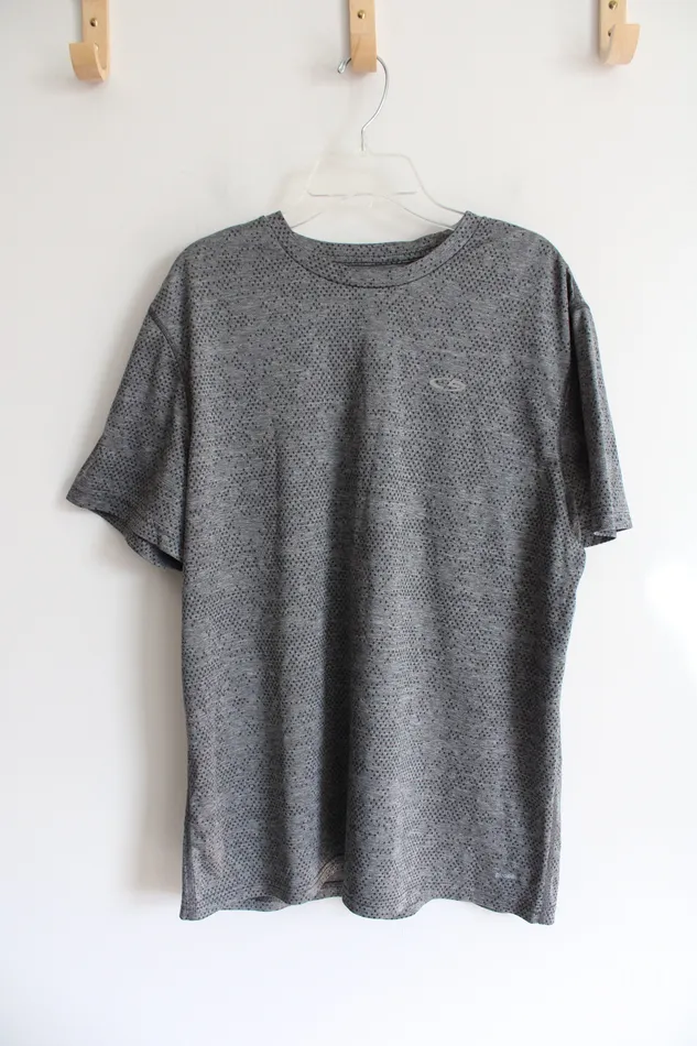 Champion Rings Champion Duo Dry Gray Black Dotted Athletic Shirt L