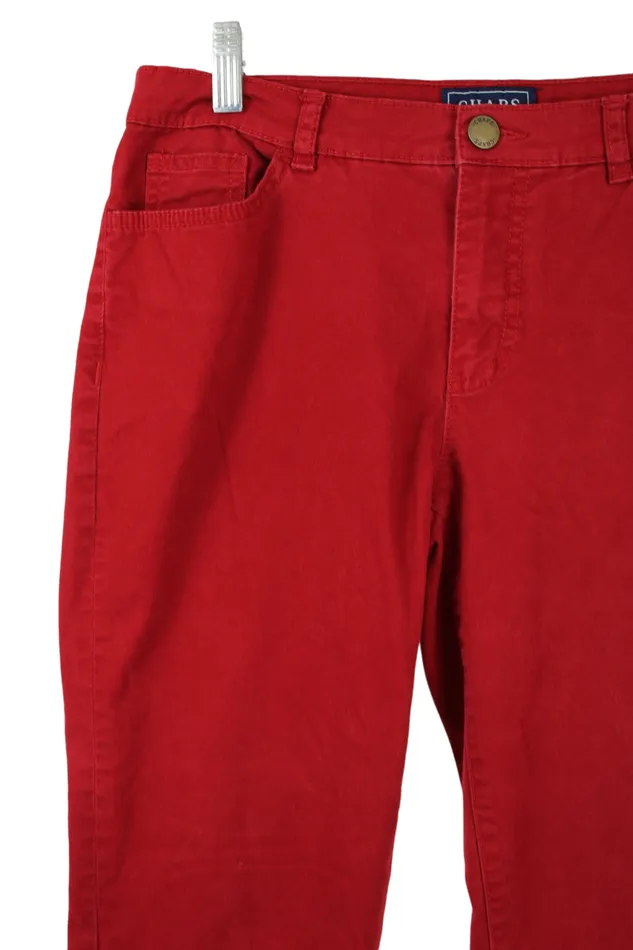 Chaps Denim Red Skinny Jeans 6 Chaps Earrings