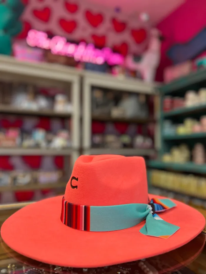 CHARLIE 1 HORSE CHARLIE 1 HORSE INDIAN LODGE FELT HAT CORAL Earrings