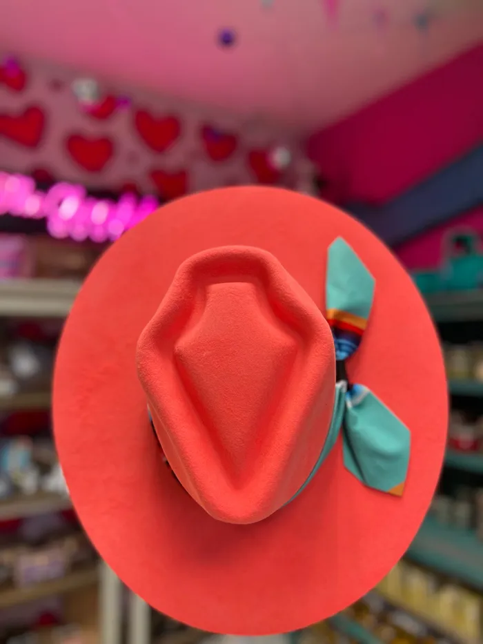 CHARLIE 1 HORSE CHARLIE 1 HORSE INDIAN LODGE FELT HAT CORAL Earrings