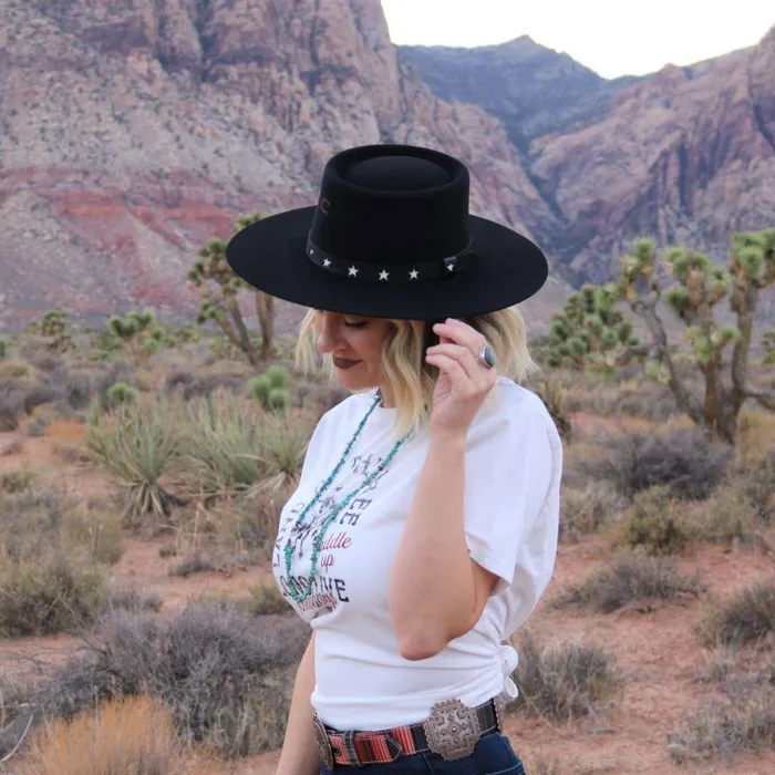 CHARLIE 1 HORSE Earrings CHARLIE 1 HORSE COSMIC COWGIRL FELT HAT