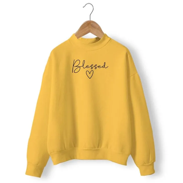 Christian Sweatshirt br Blessed Heart Lords Guidance Necklaces