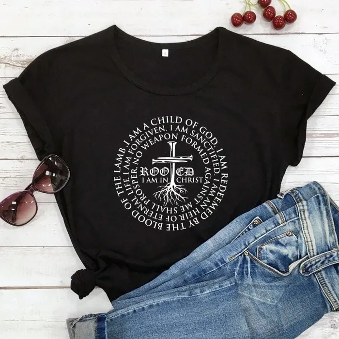 Christian TShirt br Rooted Lords Guidance Earrings