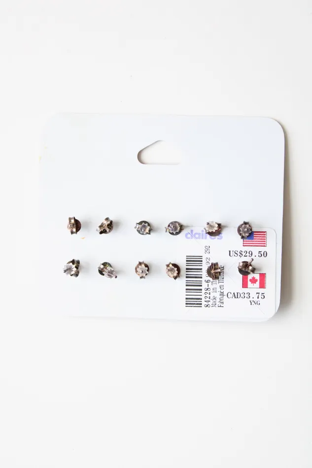 Claires Earrings Claires Multi Colored Sterling Silver Stud Earring Set Set Of 6