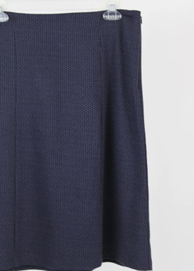 Coldwater Creek Blue Patterned Pencil Skirt 10 Coldwater Creek Rings