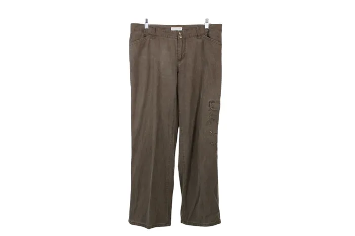 Coldwater Creek Earrings Coldwater Creek Brown Soft Pants 12