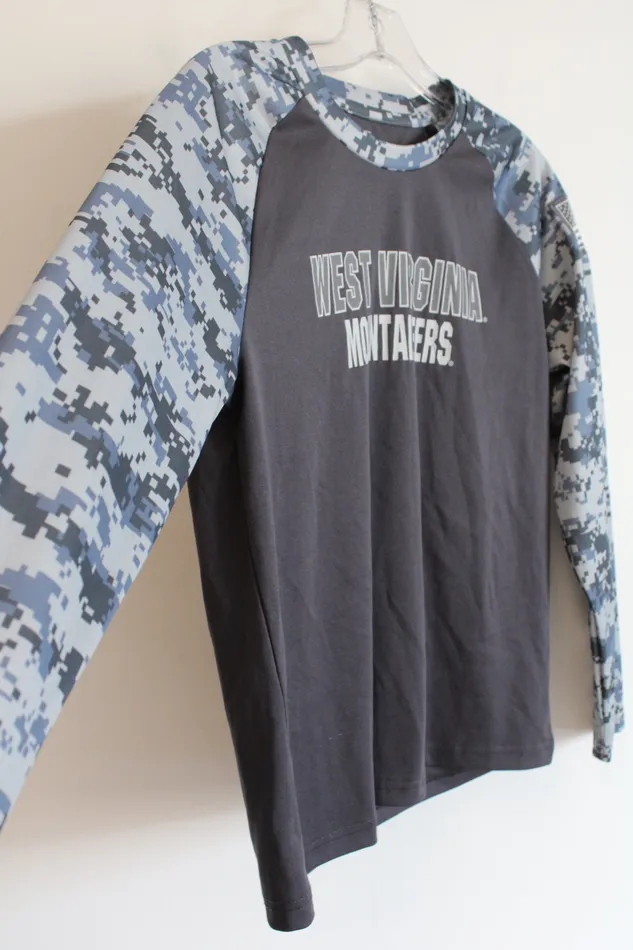 Colosseum Earrings Colosseum West Virginia Mountaineers Pixel Camo Long Sleeved Shirt Youth L 1618