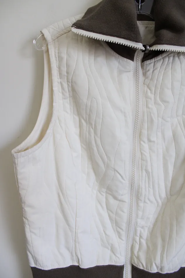 Columbia Earrings Columbia XCO Cream Olive Green Vest XS