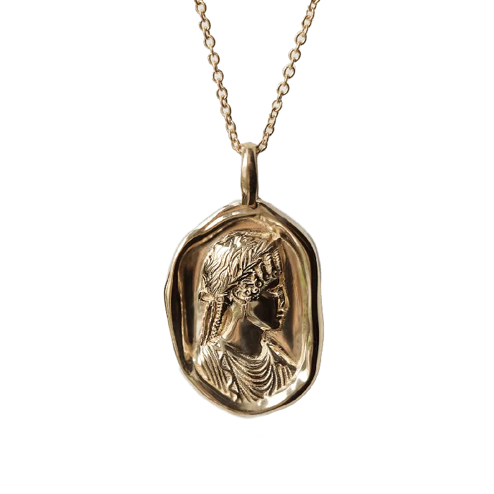 COMMON ERA Necklaces Agrippina Molten Gold Pendant