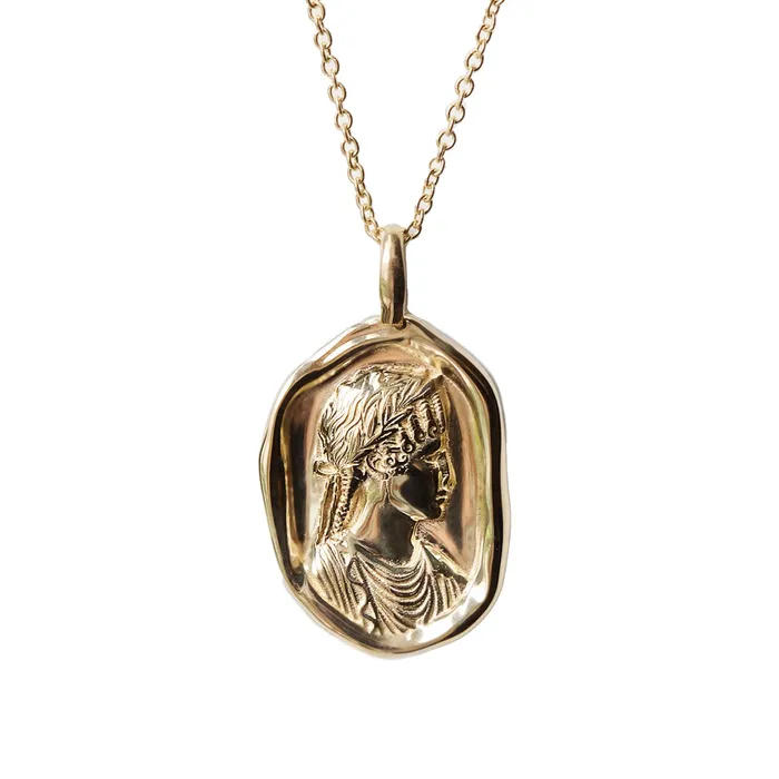 COMMON ERA Necklaces Agrippina Molten Gold Pendant