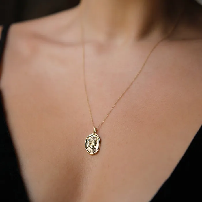 COMMON ERA Necklaces Agrippina Molten Gold Pendant