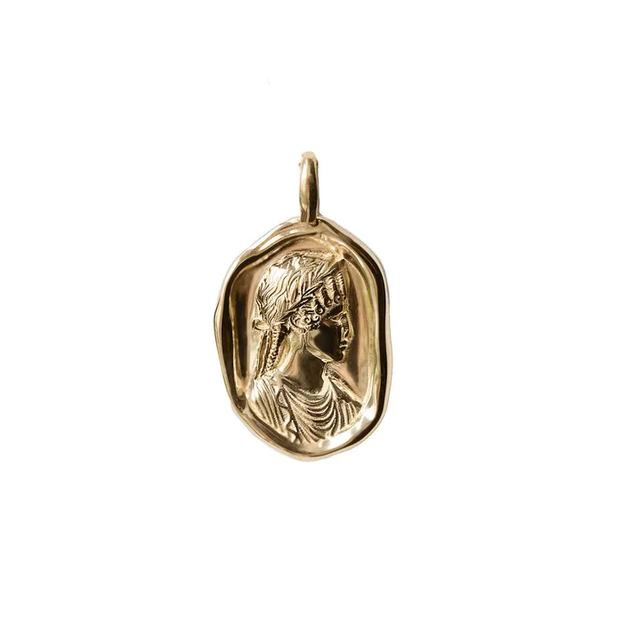 COMMON ERA Necklaces Agrippina Molten Gold Pendant