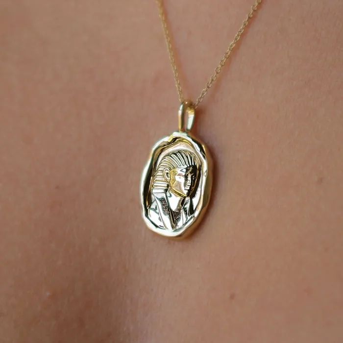 COMMON ERA Necklaces Hatshepsut Molten Gold Pendant