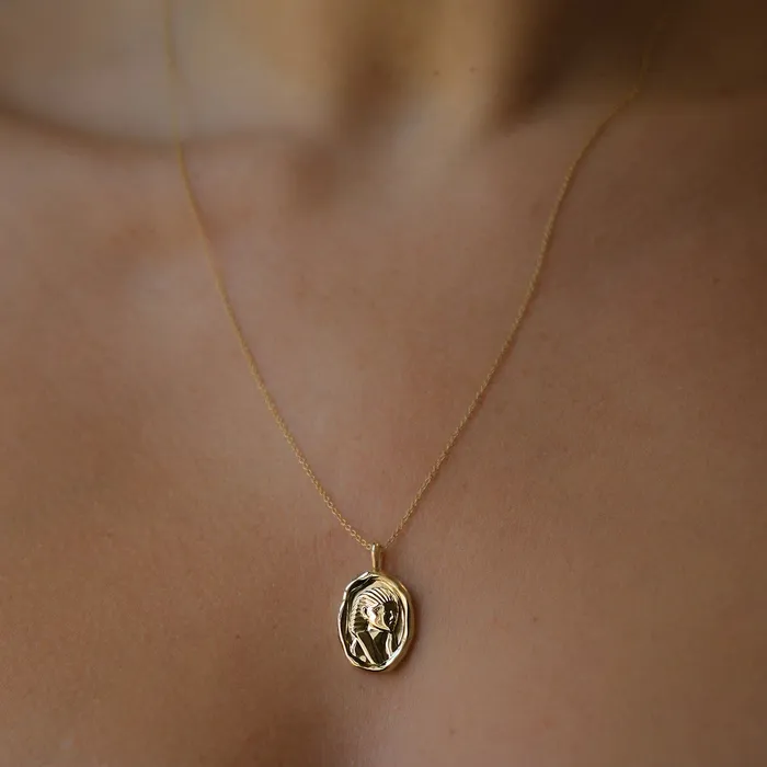 COMMON ERA Necklaces Hatshepsut Molten Gold Pendant