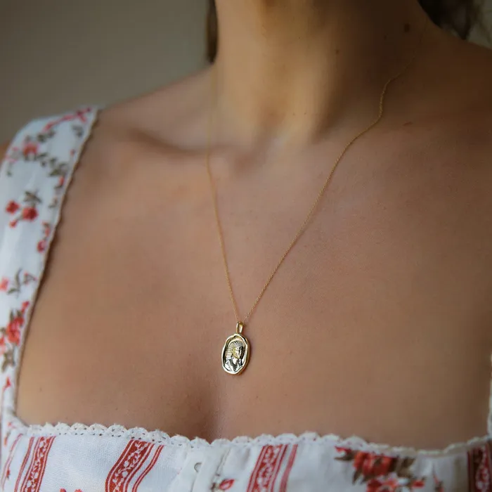 COMMON ERA Necklaces Hatshepsut Molten Gold Pendant