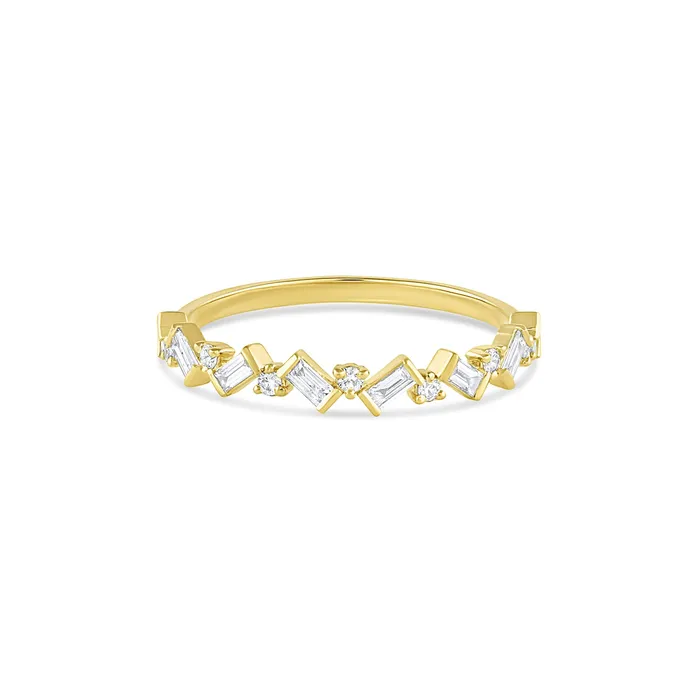 Consider Bridal Baguette Cluster Diamond Ring Earth Mined Rings