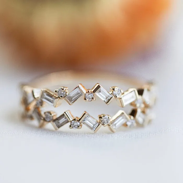 Consider Bridal Baguette Cluster Diamond Ring Earth Mined Rings Consider Bridal Baguette Cluster Diamond Ring Earth Mined Rings