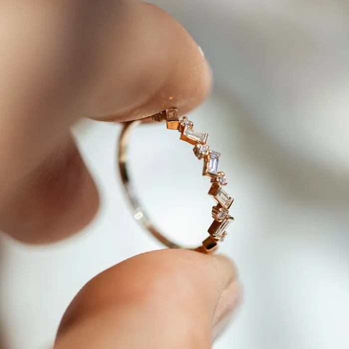 Consider Bridal Baguette Cluster Diamond Ring Earth Mined Rings Consider Bridal Baguette Cluster Diamond Ring Earth Mined Rings