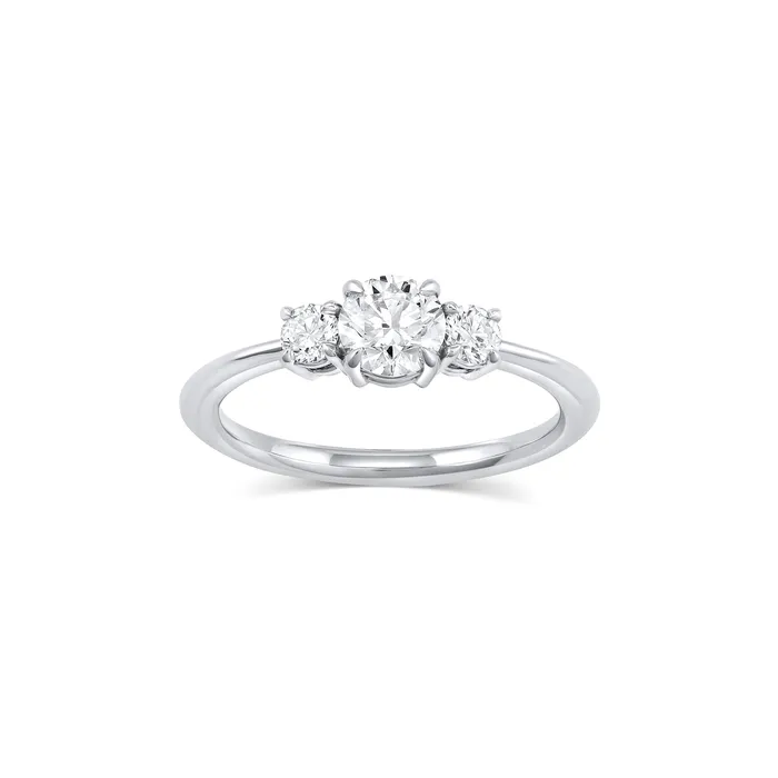 Consider Bridal Earth Mined Round Rosemary Engagement Ring Rings