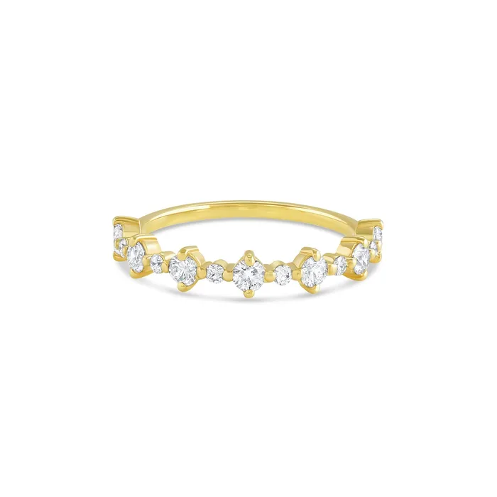 Consider Bridal Rings Alternating Auk Diamond Band Lab Grown