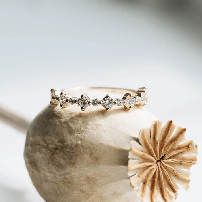 Consider Bridal Rings Alternating Auk Diamond Band Lab Grown Consider Bridal Rings Alternating Auk Diamond Band Lab Grown