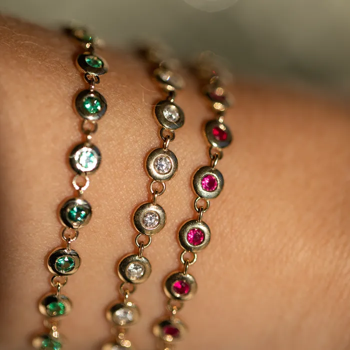 Consider the Wldflwrs Bracelets Birthstone Bezel Tennis Bracelet Consider the Wldflwrs Bracelets Birthstone Bezel Tennis Bracelet