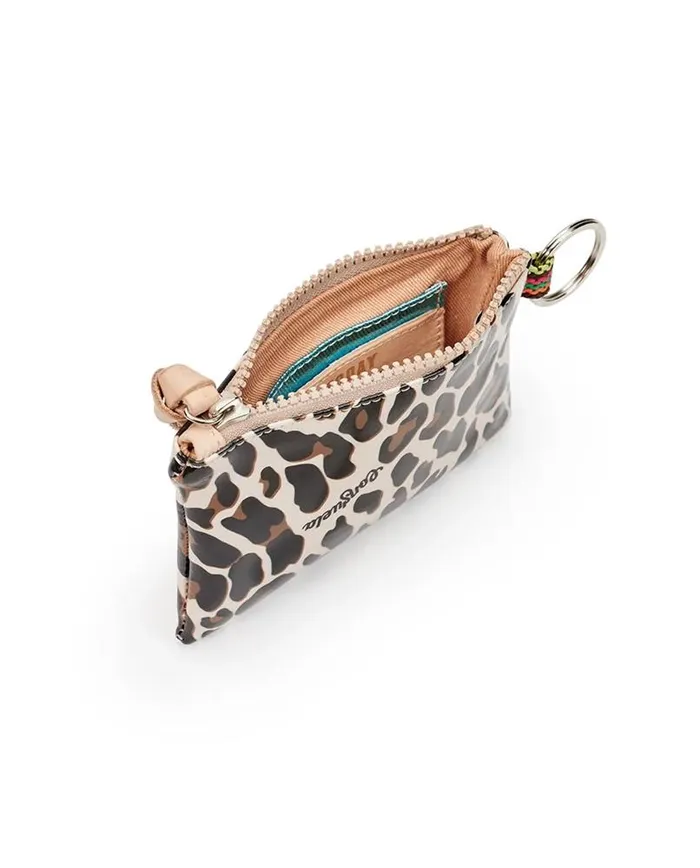 CONSUELA Earrings CONSUELA MONA BROWN LEOPARD TEENY POUCH