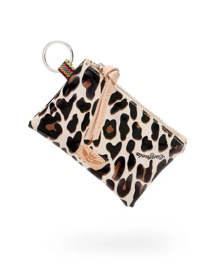 CONSUELA Earrings CONSUELA MONA BROWN LEOPARD TEENY POUCH