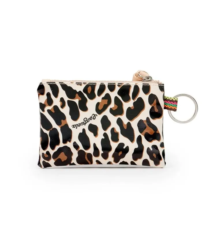 CONSUELA Earrings CONSUELA MONA BROWN LEOPARD TEENY POUCH