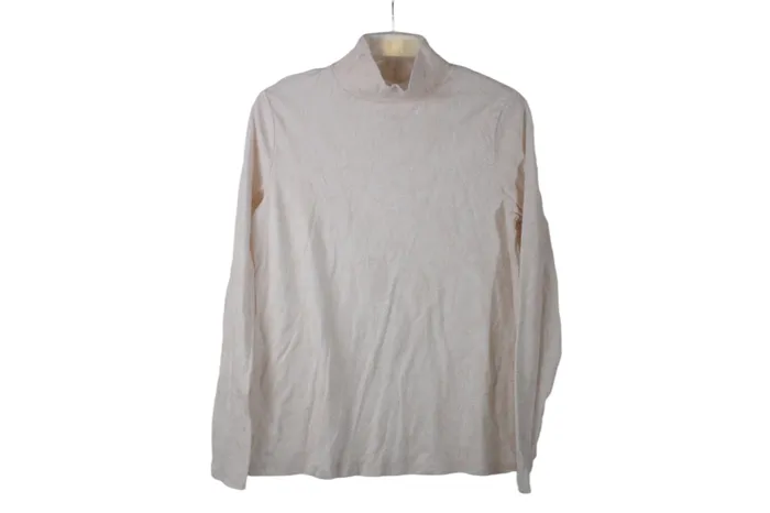 Croft Barrow Earrings Croft Barrow Peach Paisley Mock Neck Top M